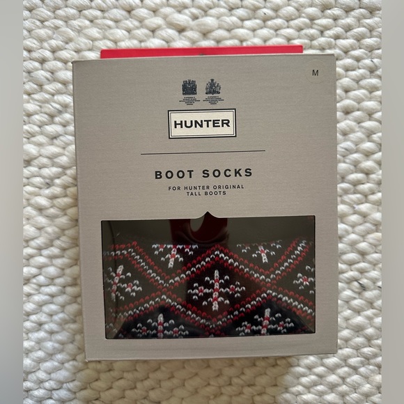 NEW $60 Hunter FAIRISLE FOR HUNTER ORIGINAL
TALL BOOTS size M - Picture 10 of 12